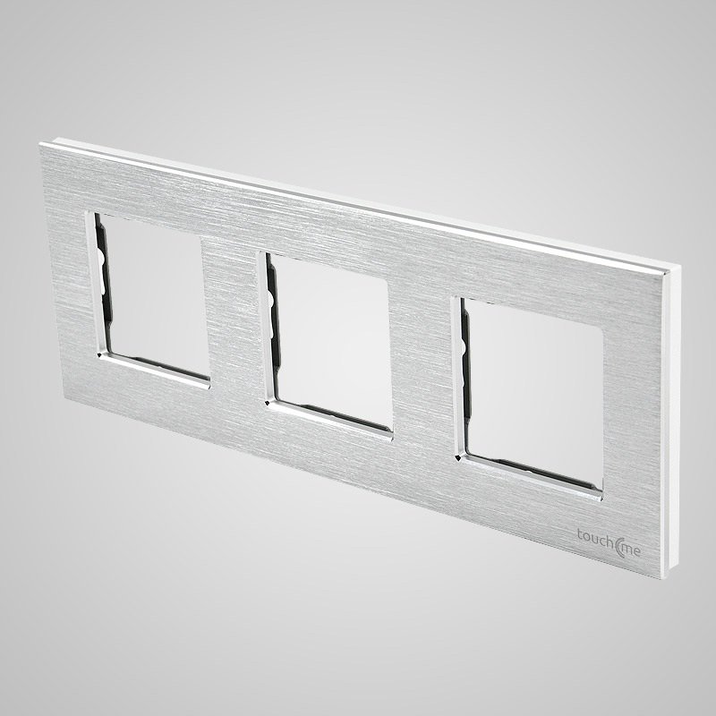 Touchme TM617W Ramka 3-krotna 86x228mm aluminium biała TM617W
