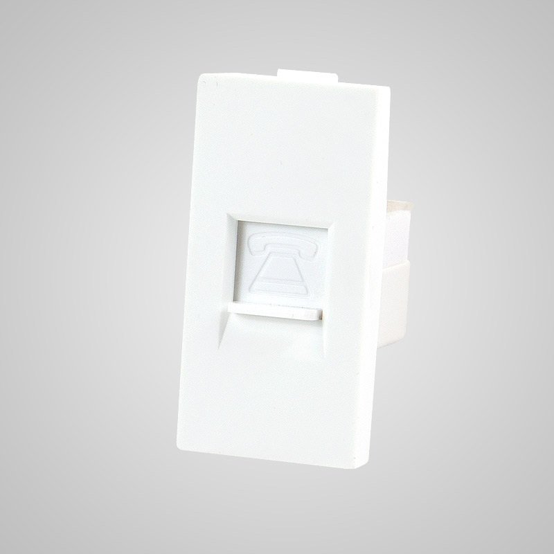 Touchme TM902W Moduł 1/2 gniazdo telefoniczne RJ11 białe TM902W