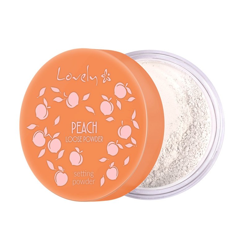 Lovely Peach Loose Powder transparentny puder do twarzy o delikatnym brzoskwiniowym kolorze i zapachu 9g