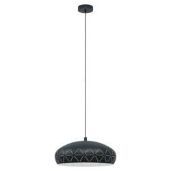 Eglo Ramon 98467 lampa wisząca zwis oprawa 1x28W E27 czarna/biała