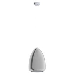 Eglo Alobrase 98614 lampa wisząca zwis oprawa 1x40W E27 chrom/ czarna dymiona