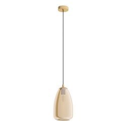 Eglo Alobrase 98648 lampa wisząca zwis oprawa 1x40W E27 bursztynowa