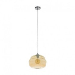 Eglo Dogato 39533 lampa wisząca zwis oprawa 1x60W E27 bursztynowa