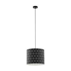 Eglo Ramon 98351 lampa wisząca zwis oprawa 1x40W E27 czarna/biała