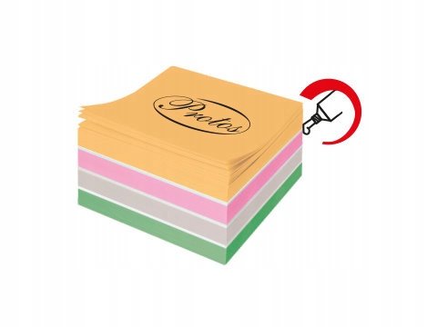 Kostka Papierowa PROTOS klejona kolor 83x83x38 05903729002674