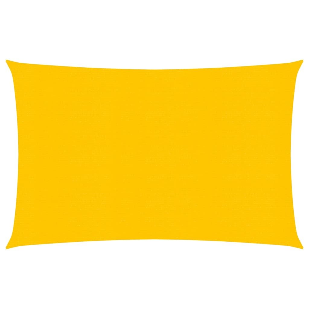 vidaXL Żagiel przeciwsłoneczny, 160 g/m, żółty, 3x4 m, HDPE vidaXL
