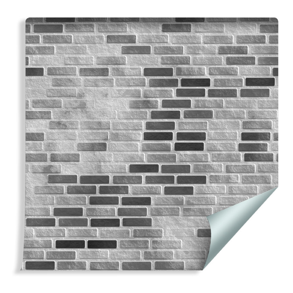Muralo Tapeta Modernistyczna Cegła w Odcieniach Szarości 444910738 T_F_10mx53_C_444910738_S