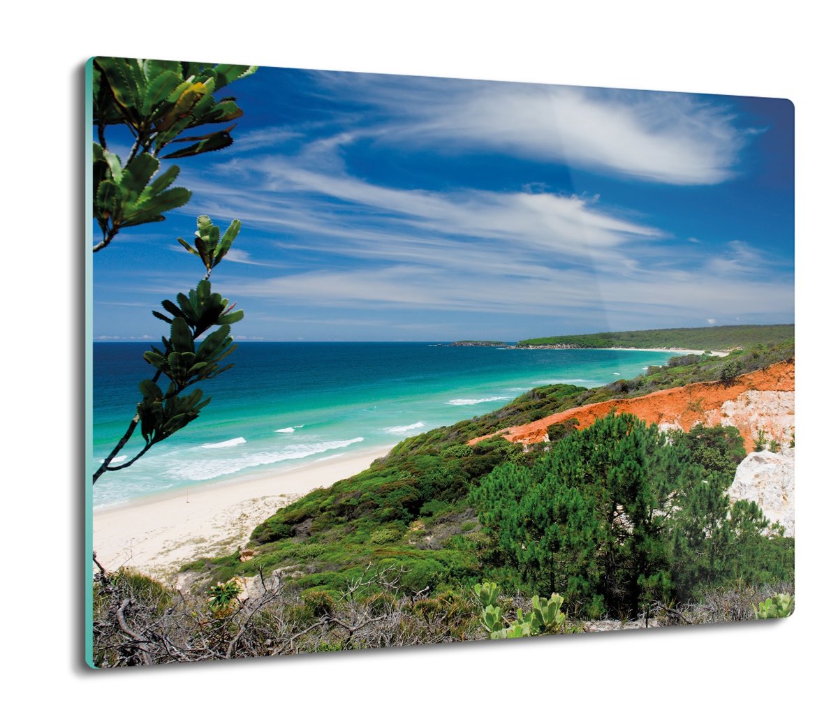 osłona do kuchenki ze szkła Klif morze plaża 60x52, ArtprintCave