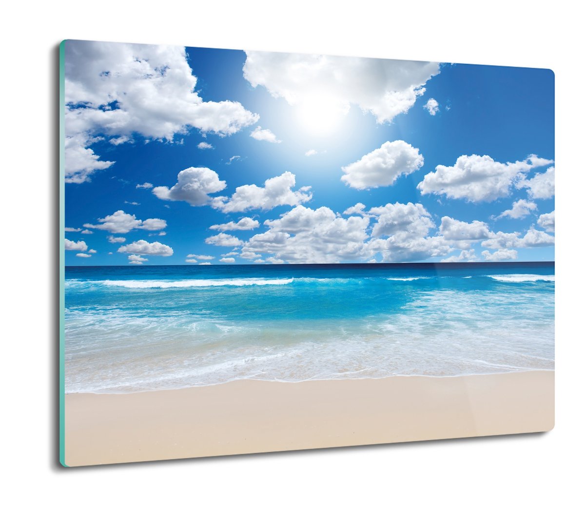 druk osłona na indukcję Morze plaża chmury 60x52, ArtprintCave