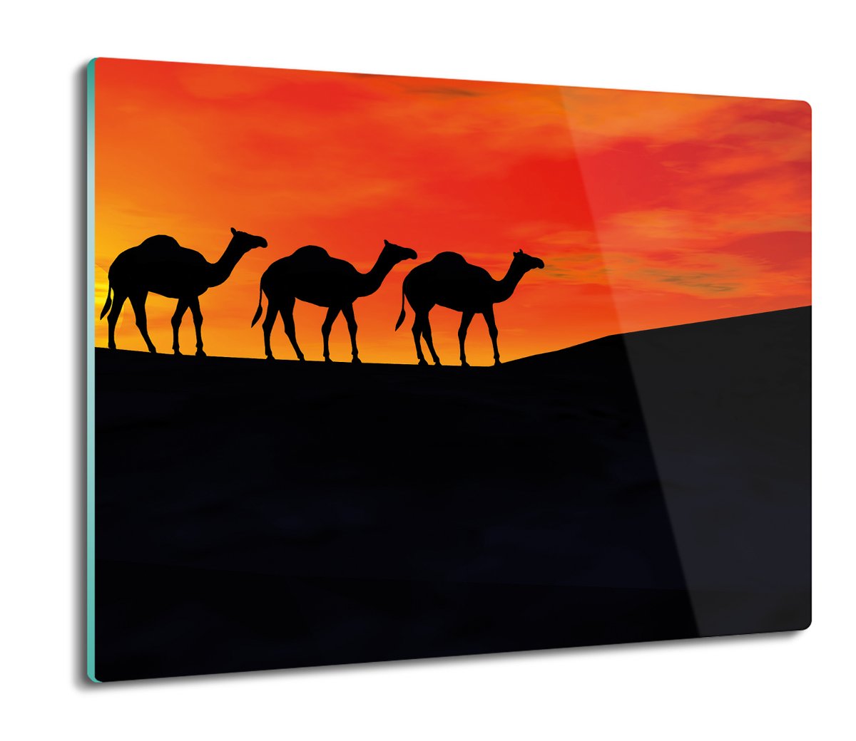 osłona płyty kuchennej druk Zachód wielbłądy 60x52, ArtprintCave