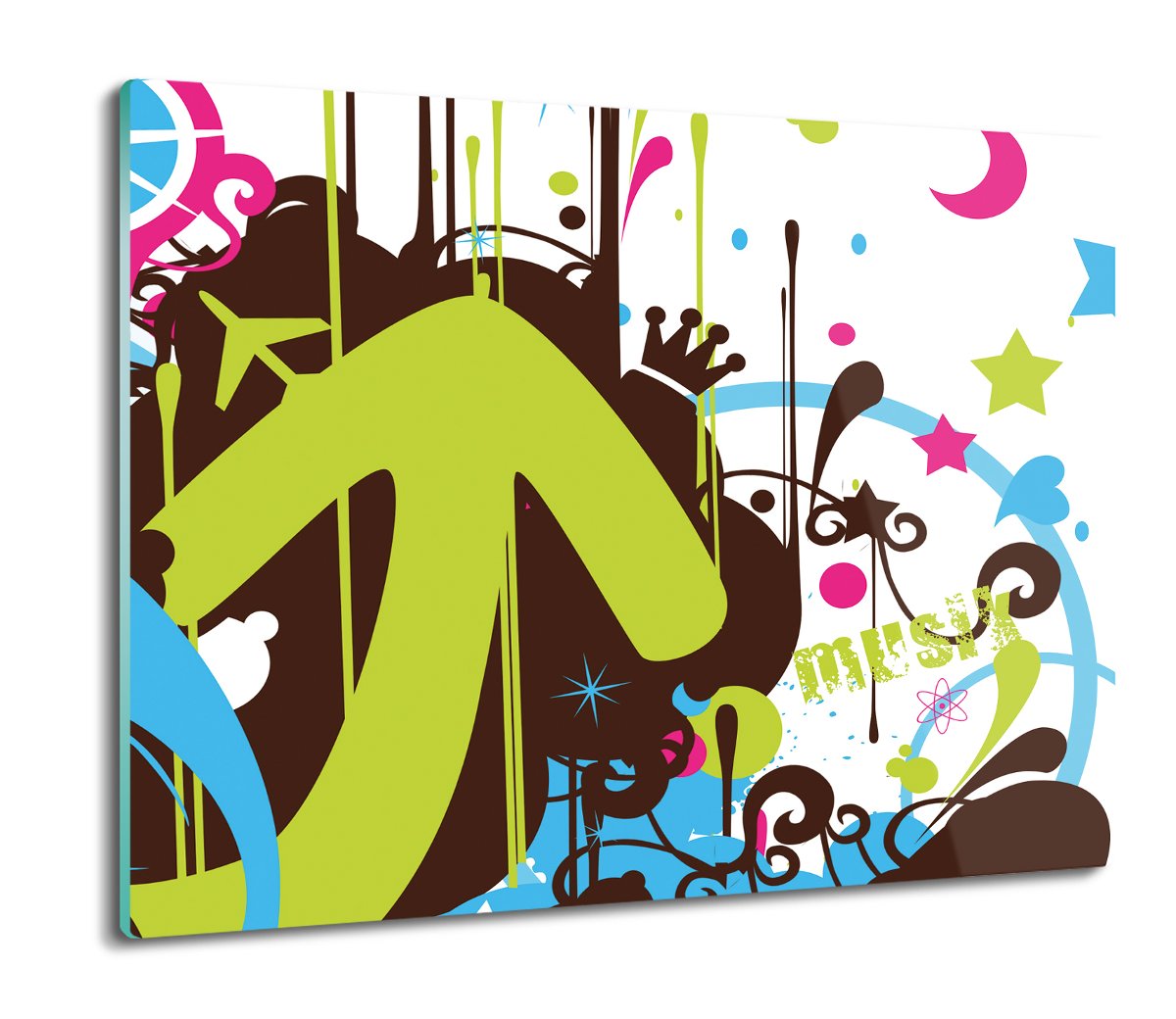 szklana osłona kuchenna Wzór linie księżyc 60x52, ArtprintCave