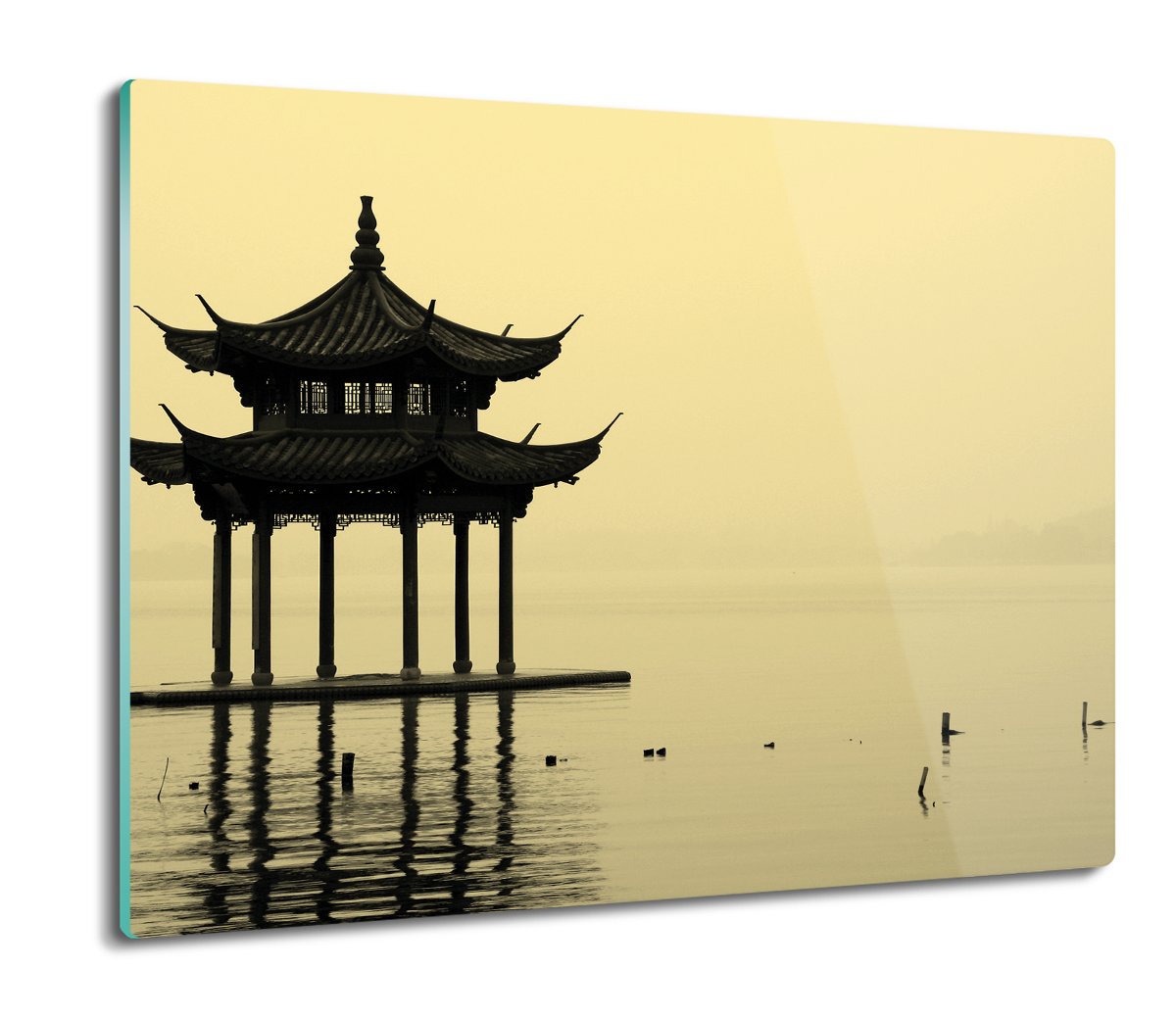 ochrona na indukcję ze szkła Pagoda jezioro 60x52, ArtprintCave