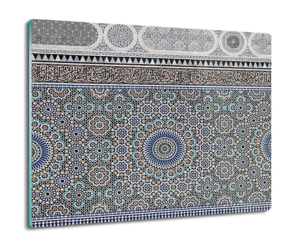 szklana osłona kuchenna Wzór kwiaty mozaika 60x52, ArtprintCave