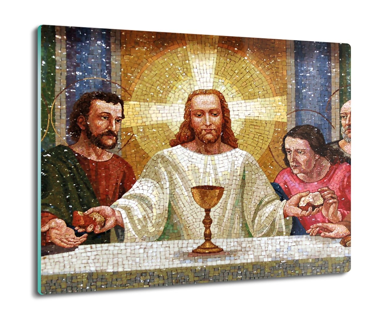 szklana splashback druk Ostatnia wieczerza 60x52, ArtprintCave
