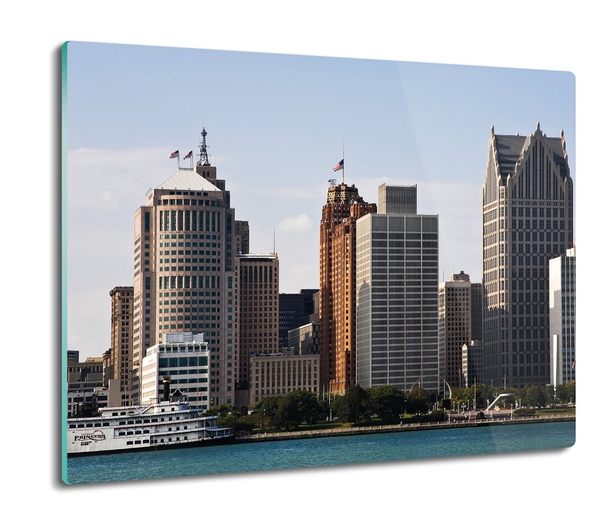 deska splashback ze szkła Wieżowce Detroit 60x52, ArtprintCave