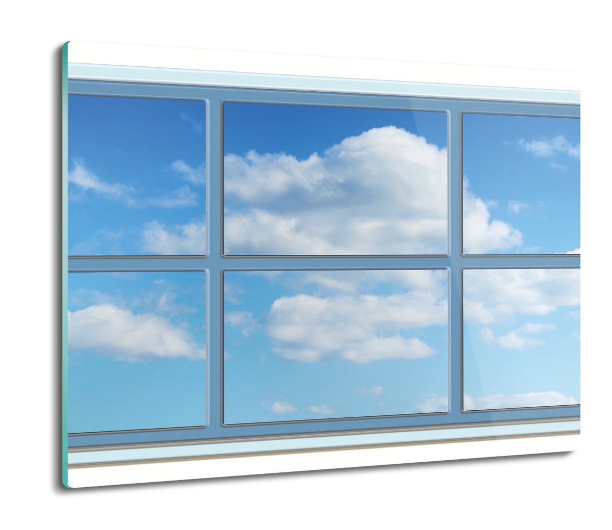 osłona na indukcję szklana Okno niebo chmury 60x52, ArtprintCave