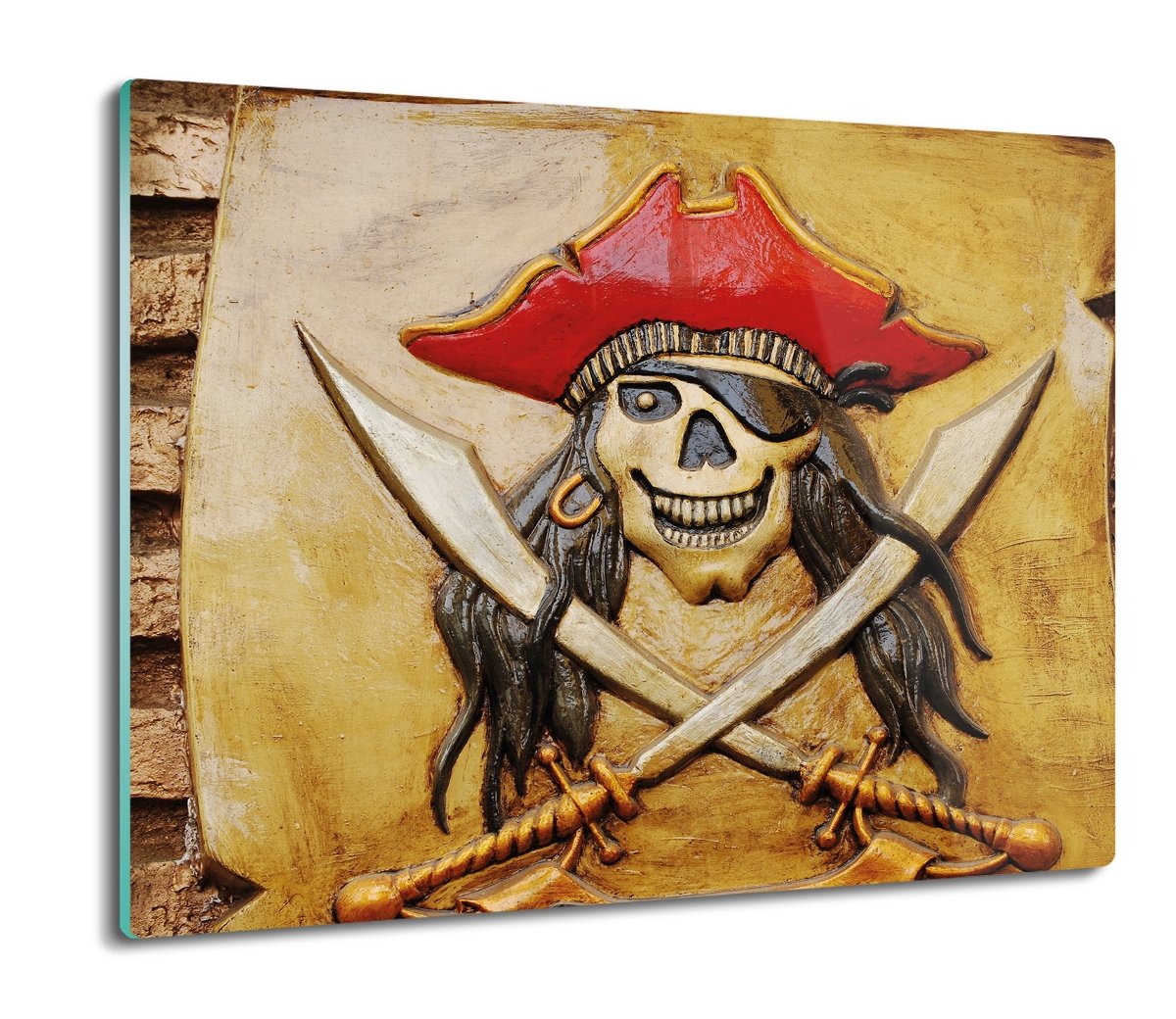 z foto osłona na indukcję Pirat pergamin mur 60x52, ArtprintCave