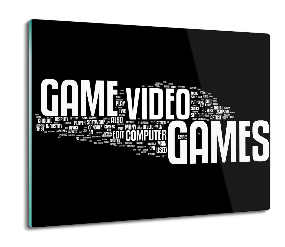 splashback z nadrukiem Napis video games 60x52, ArtprintCave