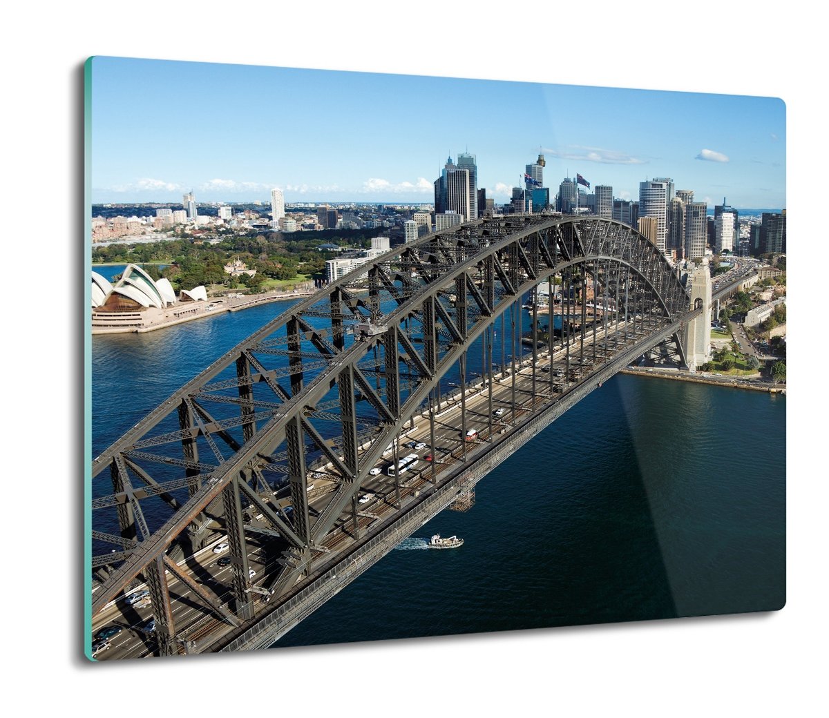 z grafiką osłonka szklana Sydney most miasto 60x52, ArtprintCave