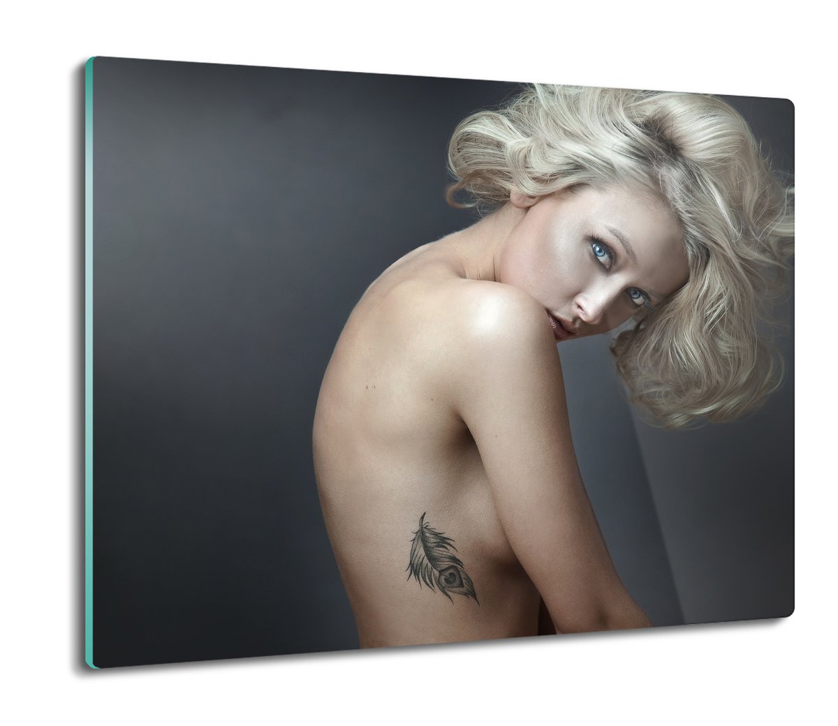 osłona płyty kuchennej Kobieta ciało tatuaż 60x52, ArtprintCave