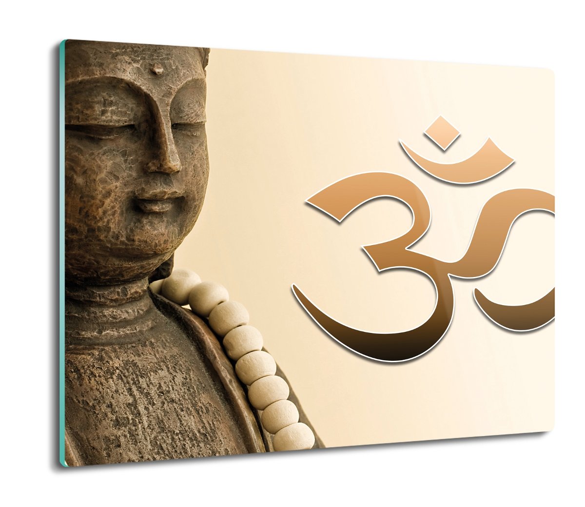 szklana osłona kuchenna szklana Budda rzeźba 60x52, ArtprintCave