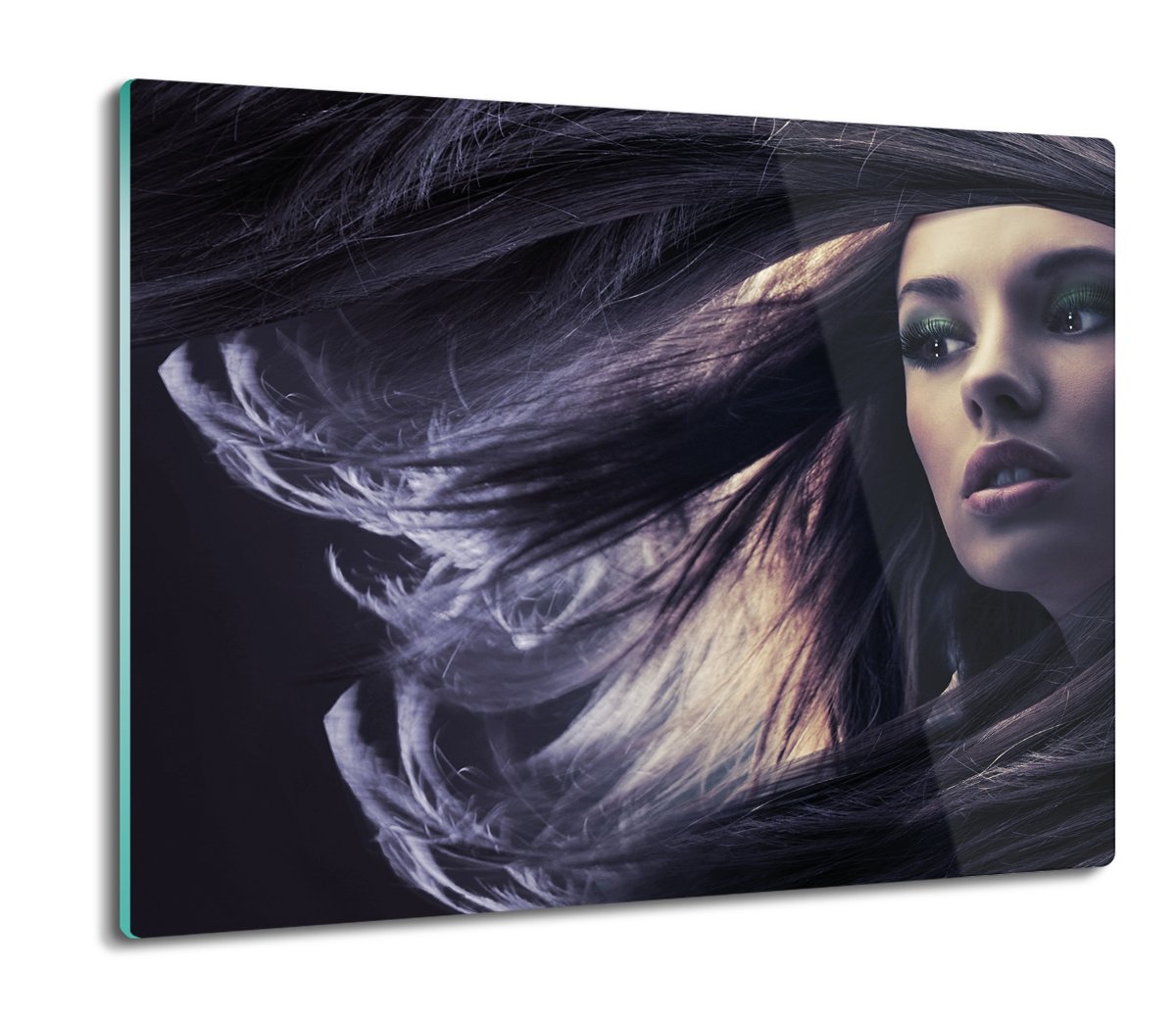 druk osłona splashback Kobieta twarz włosy 60x52, ArtprintCave
