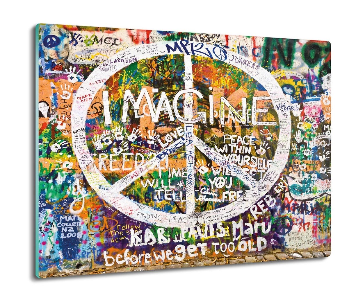 osłona do kuchenki z grafiką Napisy graffiti 60x52, ArtprintCave