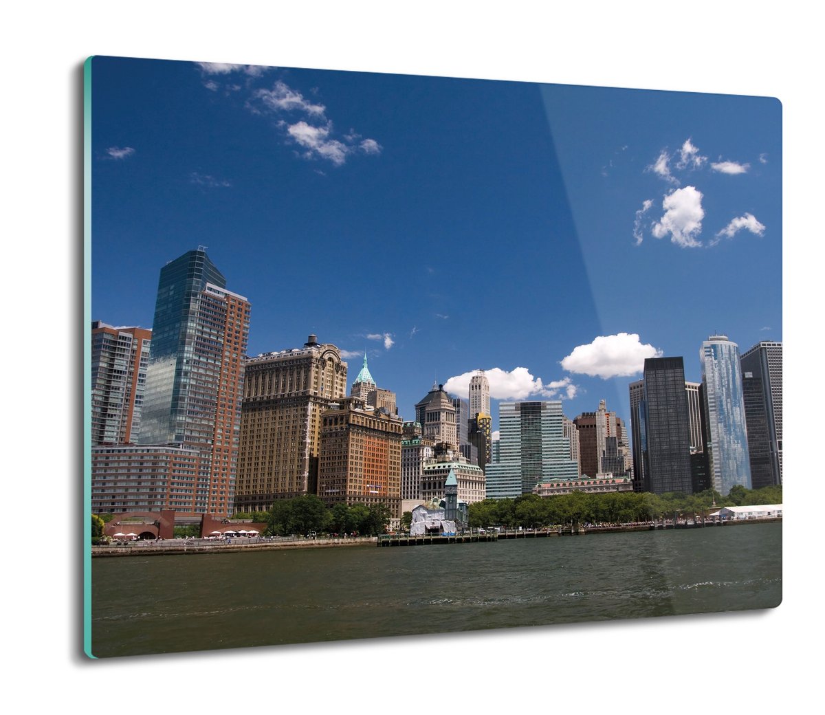 ochrona na indukcję Wieżowce rzeka niebo 60x52, ArtprintCave