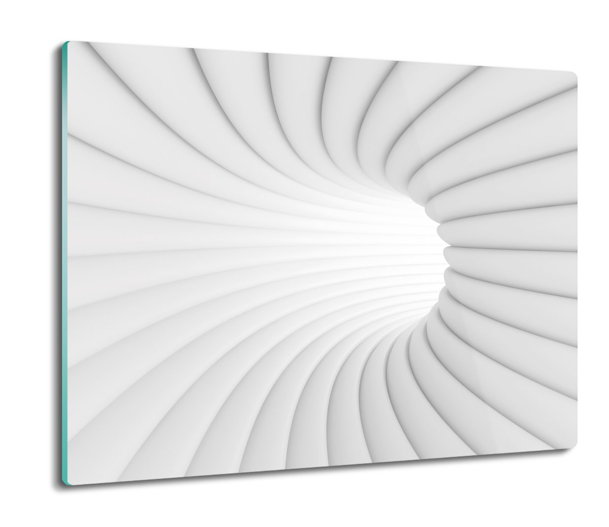 osłona splashback szklana 3D biały tunel 60x52, ArtprintCave