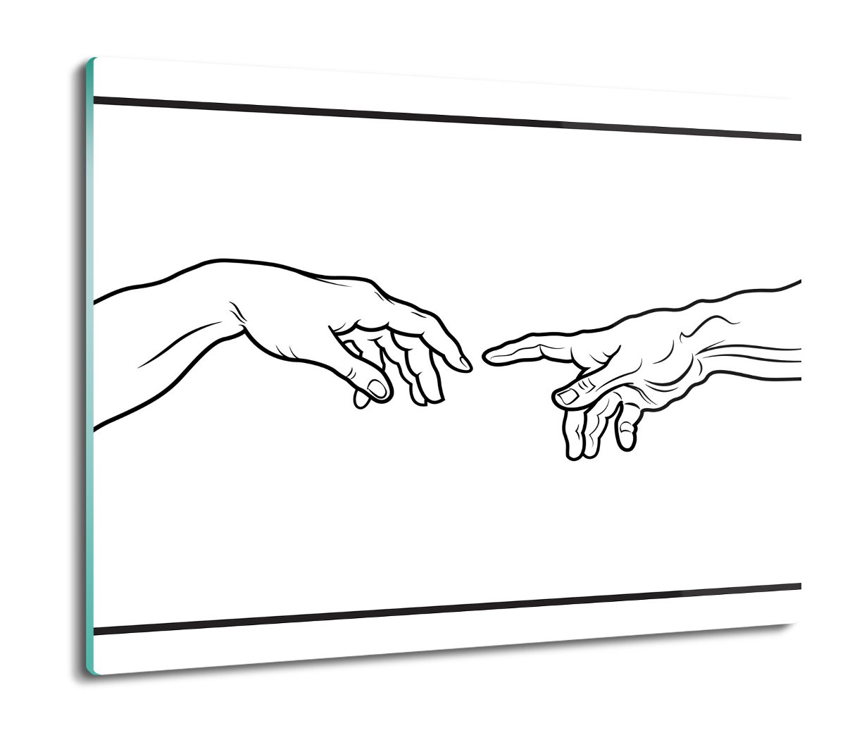 szklana osłona kuchenna Stworzenie Adama 60x52, ArtprintCave