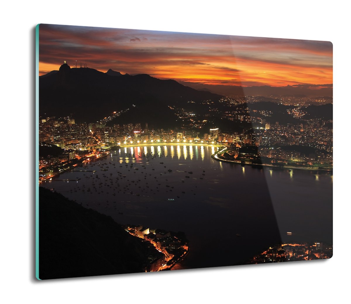 z nadrukiem splashback druk Miasto noc widok 60x52, ArtprintCave