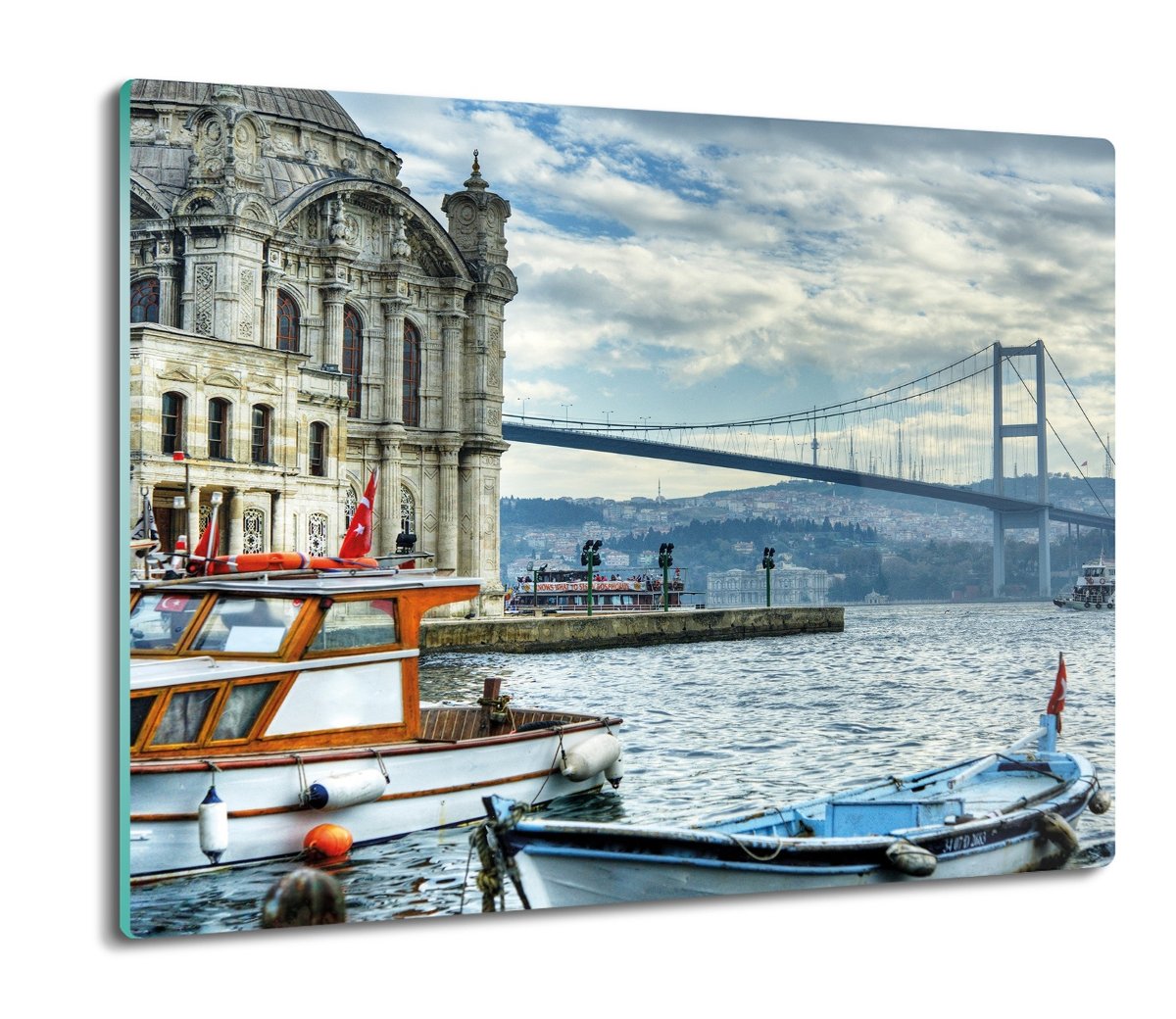 z foto osłona splashback Meczet Turcja most 60x52, ArtprintCave