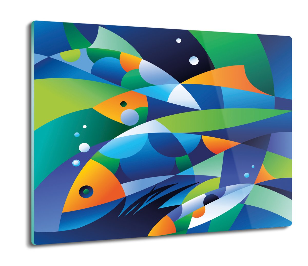 deska splashback ze szkła Ryby abstrakcja 60x52, ArtprintCave
