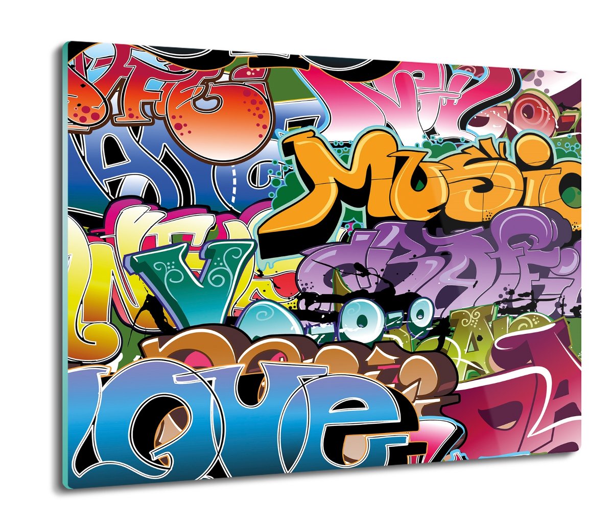 osłona na indukcję z foto Napisy graffiti 60x52, ArtprintCave