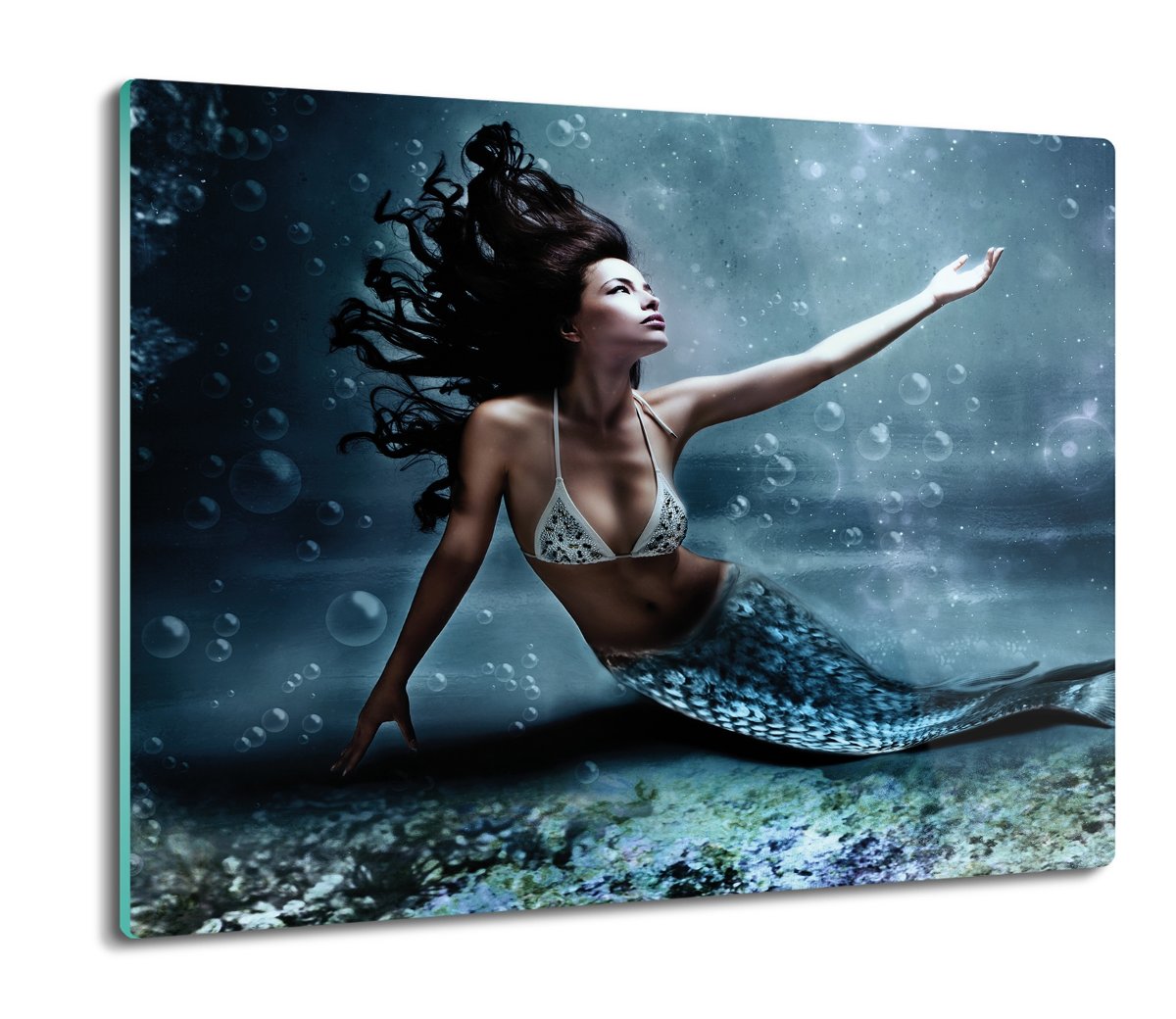 deska splashback z foto Syrena ocean rafa 60x52, ArtprintCave