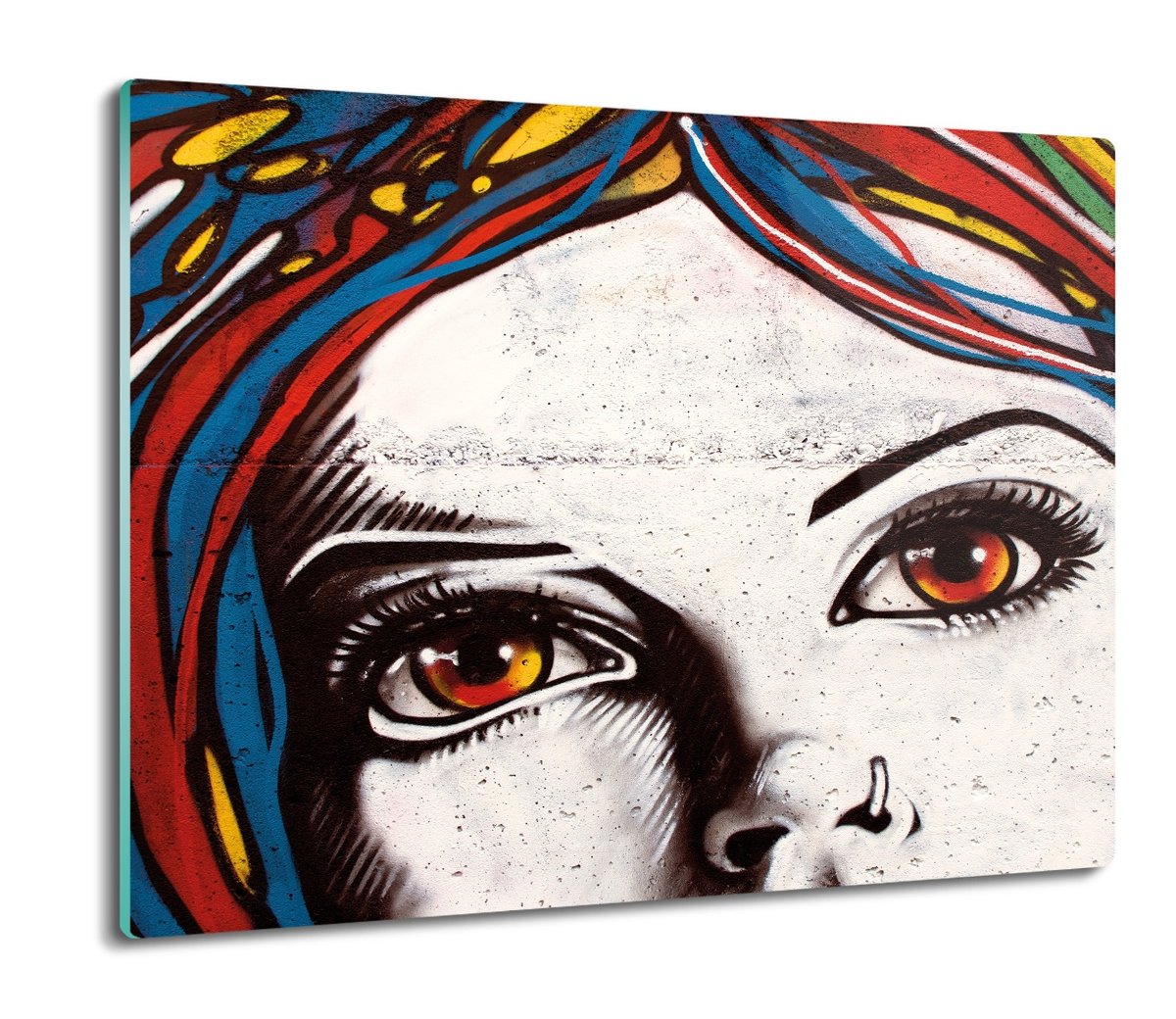 osłona do kuchenki ze szkła Oczy graffiti 60x52, ArtprintCave