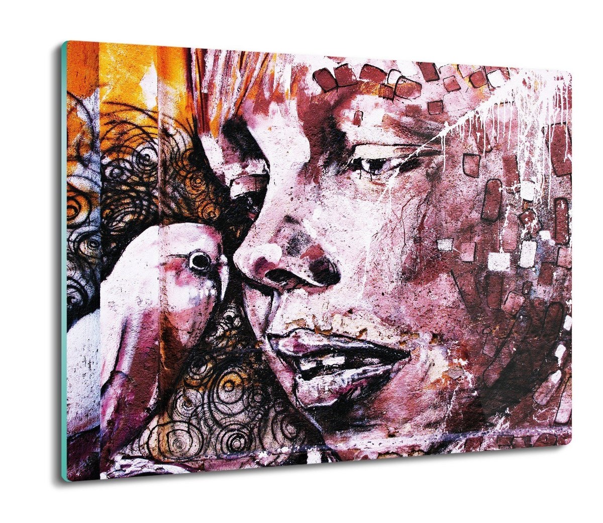 splashback z nadrukiem Graffiti dziewczynka 60x52, ArtprintCave