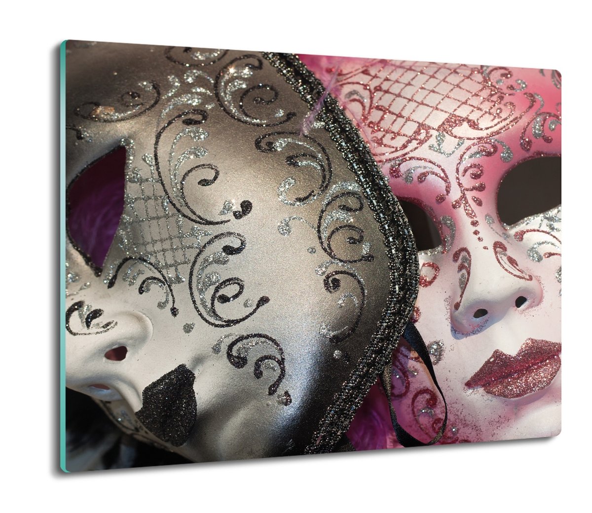 deska splashback z grafiką Weneckie maski 60x52, ArtprintCave
