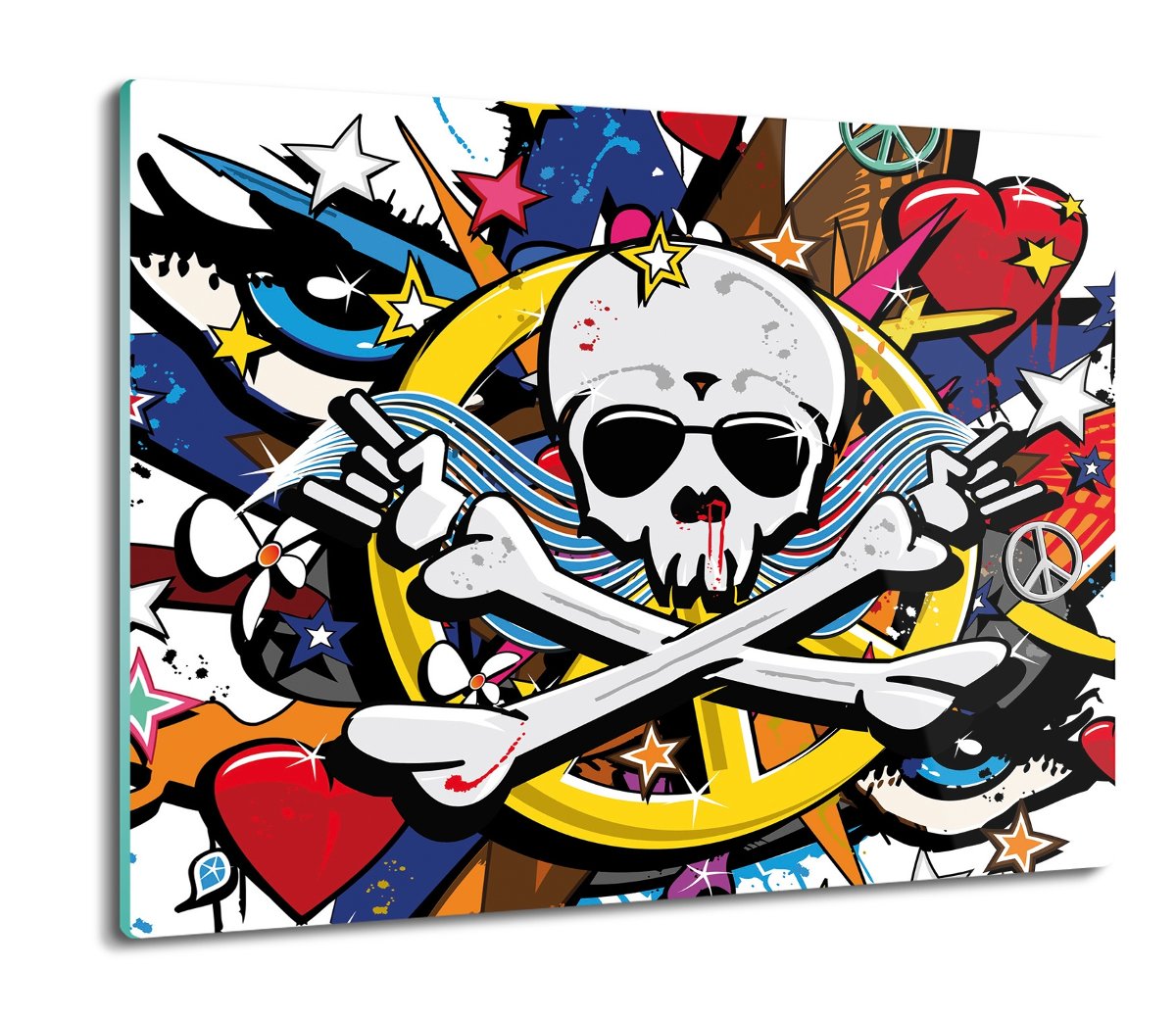 szklana osłona splashback Graffiti pop art 60x52, ArtprintCave