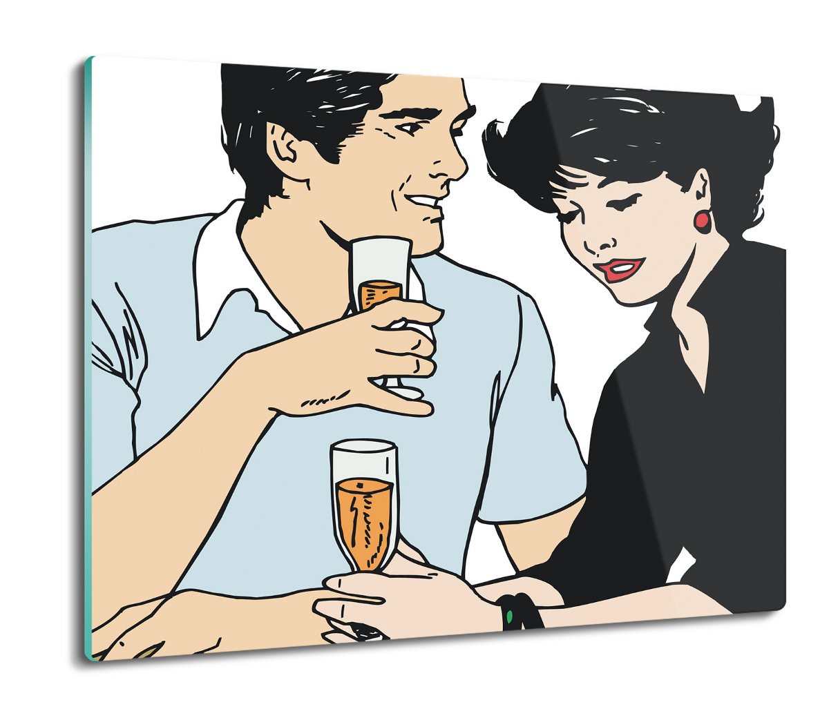 płyty ochronne na indukcję Para wino pop art 60x52, ArtprintCave