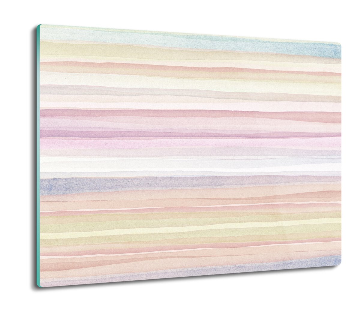 szklana osłona kuchenna Pasy akwarela wzór 60x52, ArtprintCave