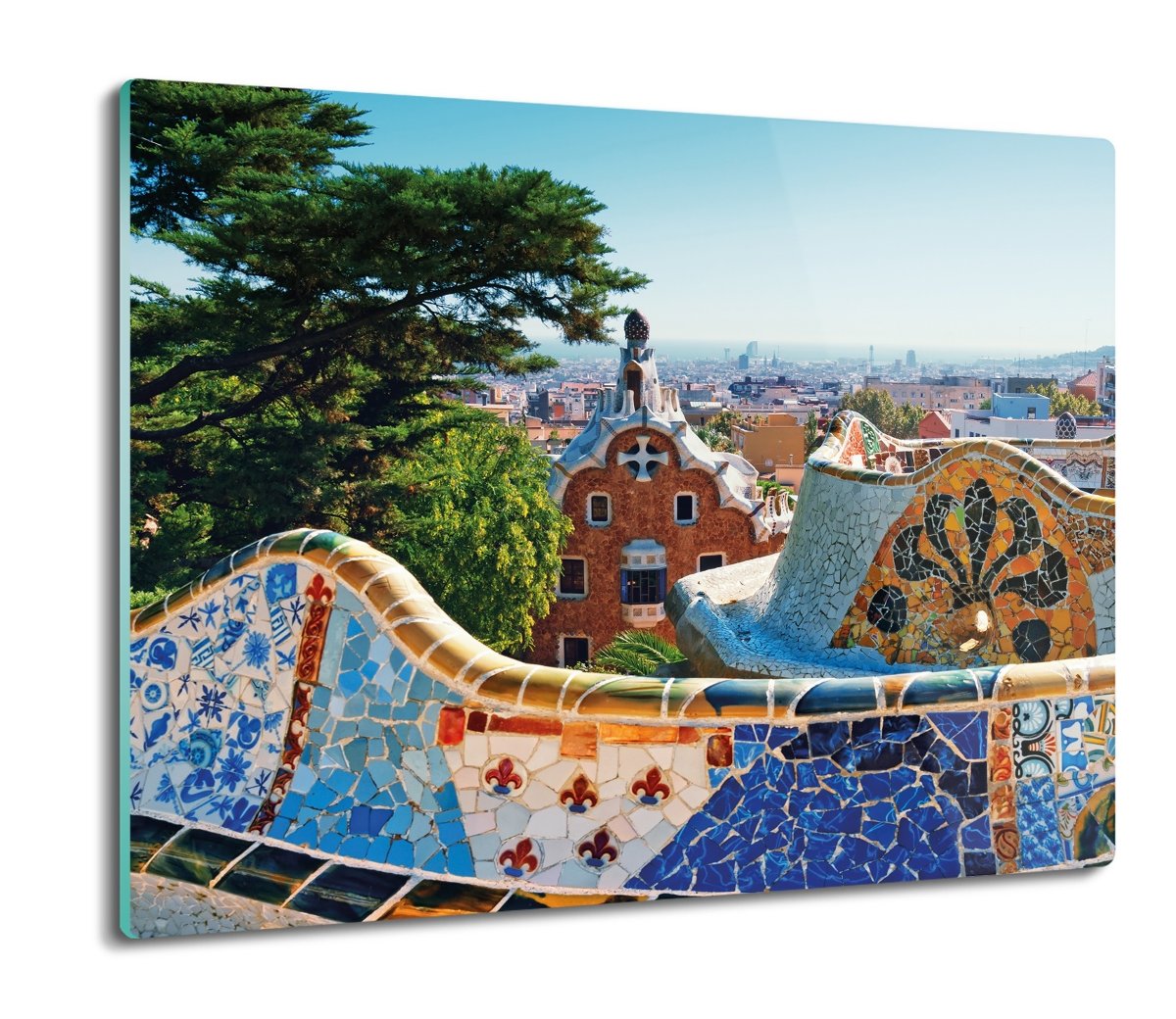 z foto osłonka kuchenna Park Güell Barcelona 60x52, ArtprintCave