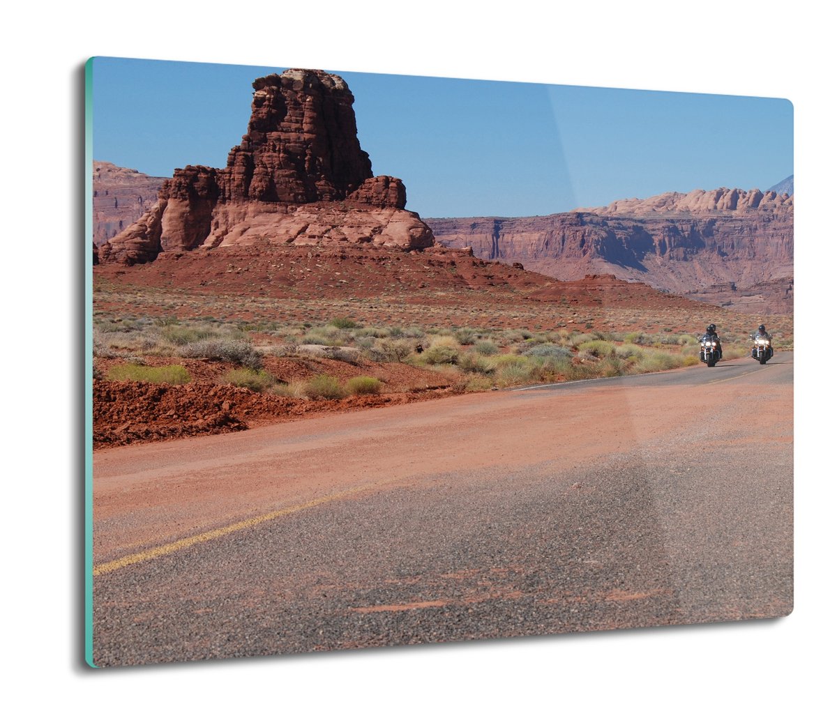 z grafiką osłonka szklana Kanion droga motor 60x52, ArtprintCave