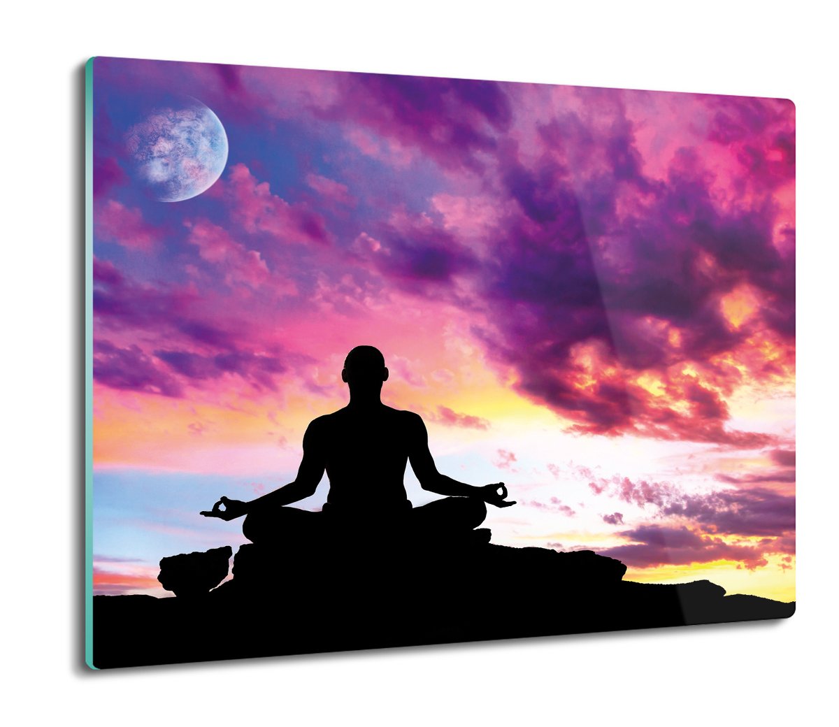 osłona splashback ze szkła Medytacja cień 60x52, ArtprintCave