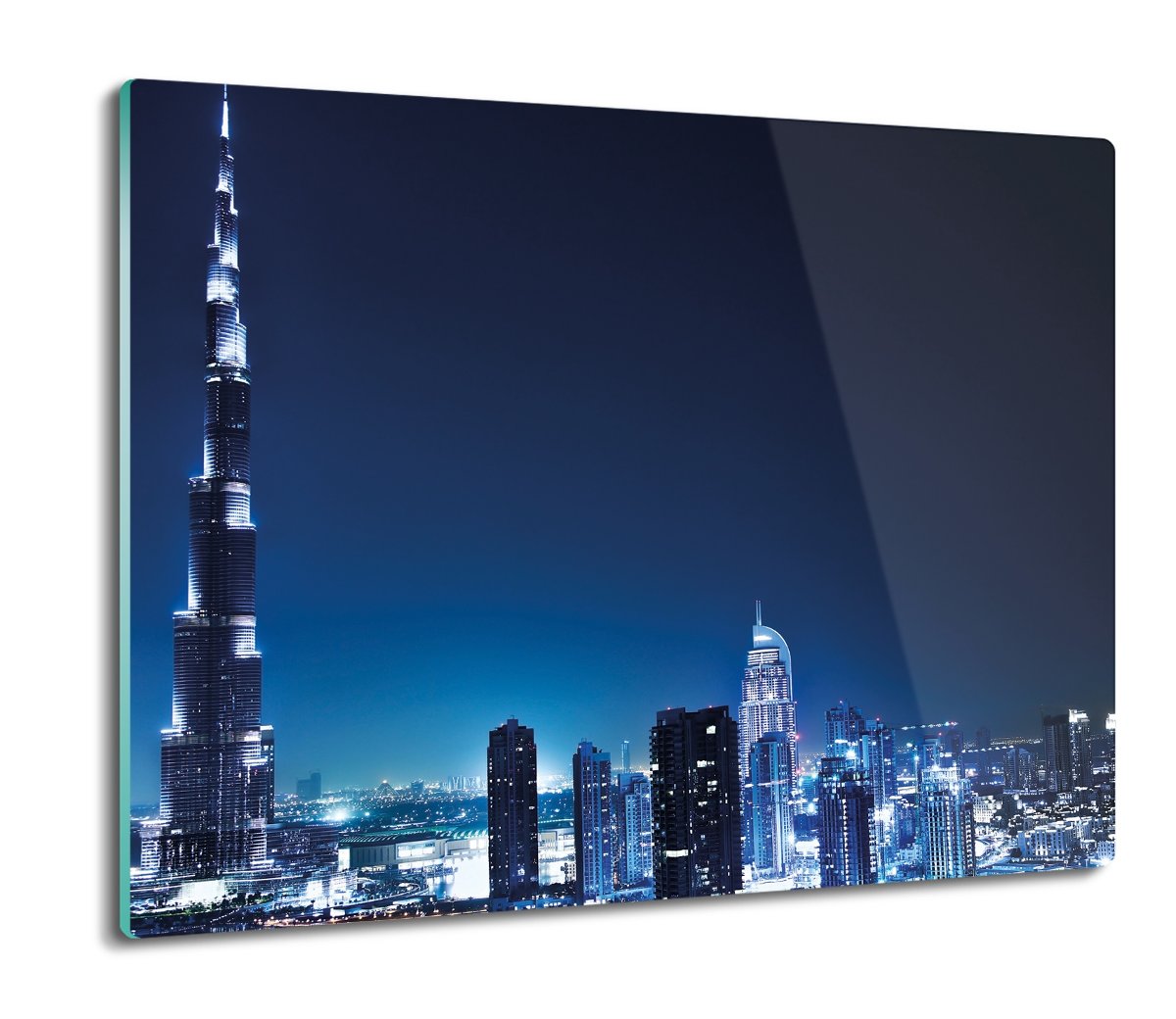 druk osłona splashback Dubaj wieżowce noc 60x52, ArtprintCave