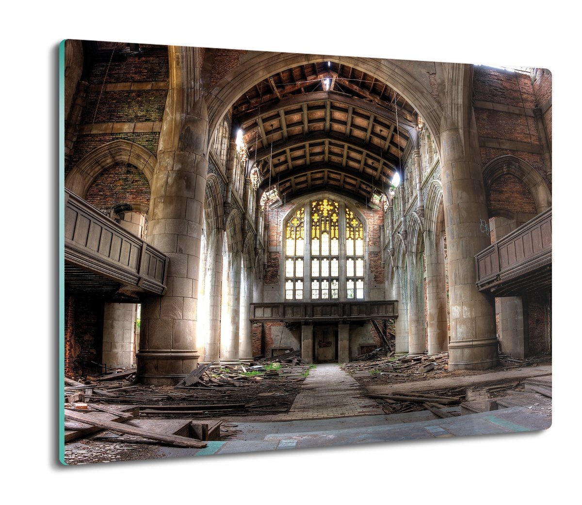 osłona splashback z grafiką Kościół ruiny 60x52, ArtprintCave