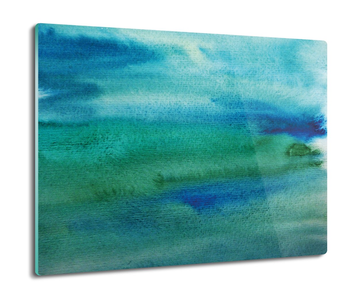 z grafiką splashback druk Akwarela zielona 60x52, ArtprintCave