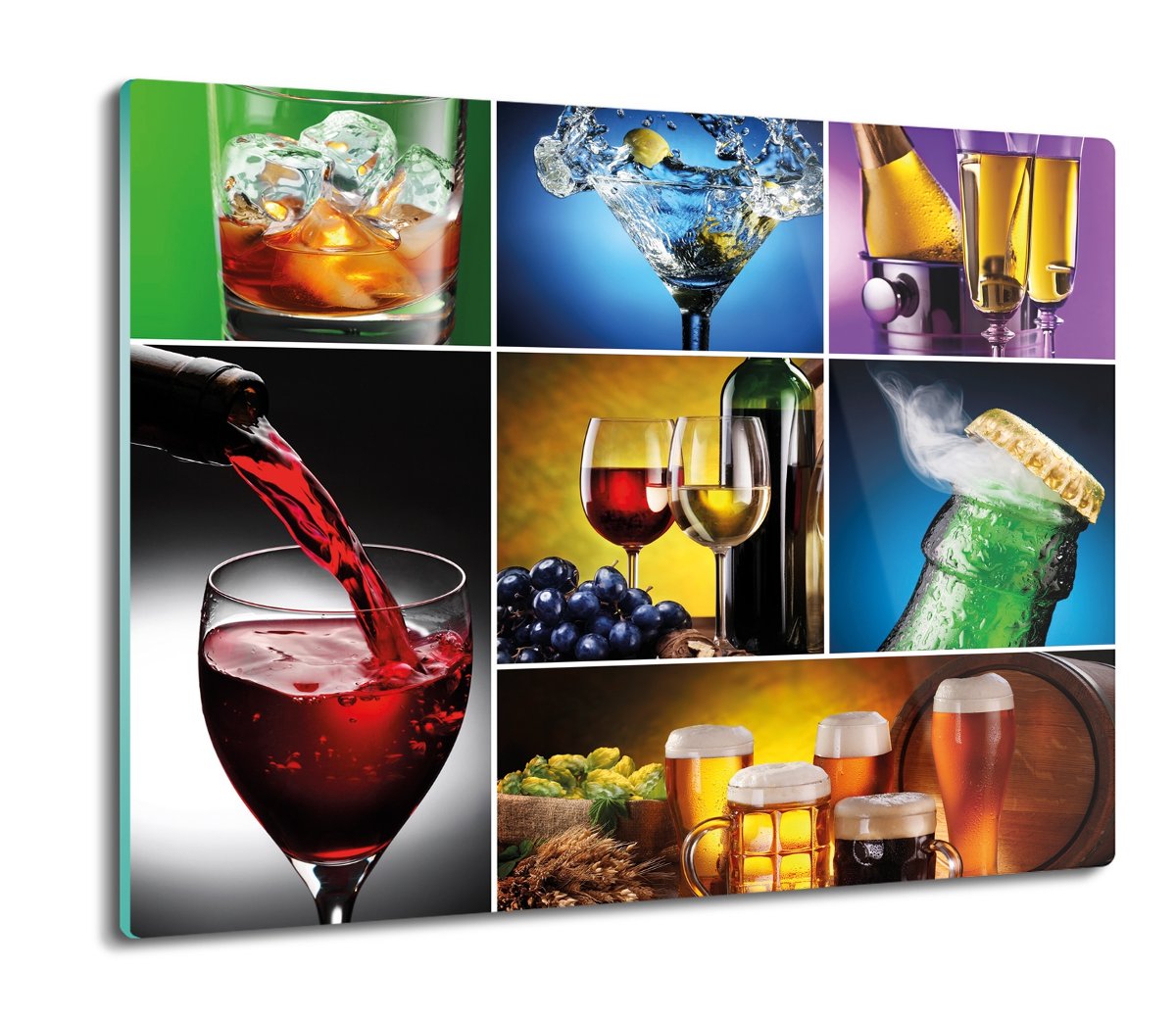 osłona na kuchenkę indukcyjną Alkohol kolaż 60x52, ArtprintCave
