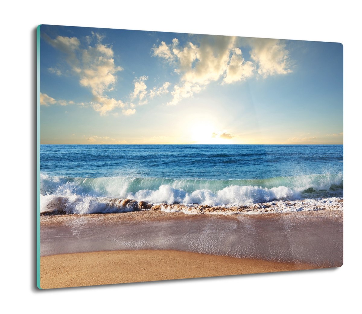 osłona do kuchenki szklana Morze plaża fale 60x52, ArtprintCave