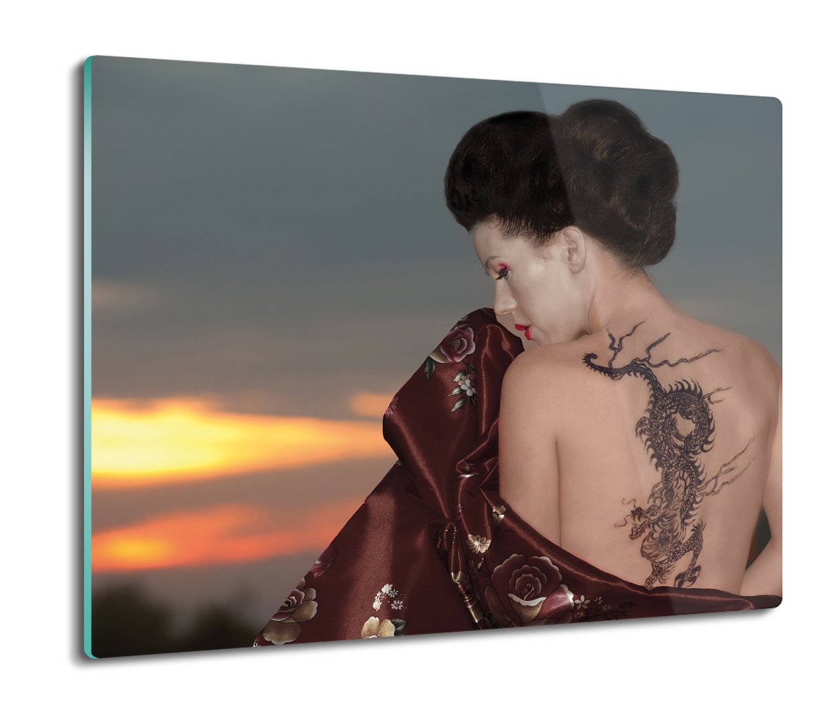 ochrona na indukcję Kobieta tatuaż plecy 60x52, ArtprintCave